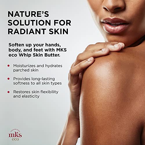EARTHLY BODY MKS eco Whip Skin Butter - 8 oz - Total Body Moisturizer - Moroccan Argan Oil, Hemp Seed Oil, Jojoba Oil, Shea Butter - Vegan & Cruelty Free