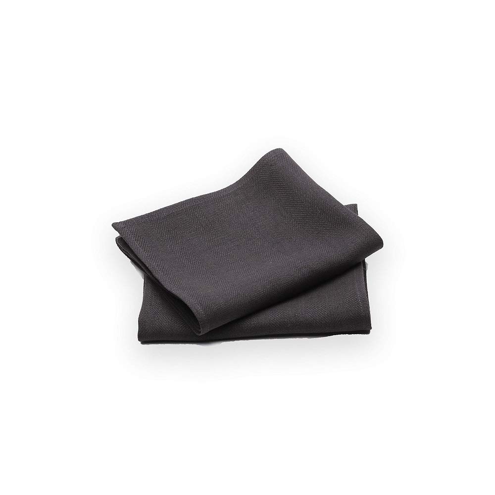 LinenMe 0150301 Lara Hand Towels, 17" x 28", Grey