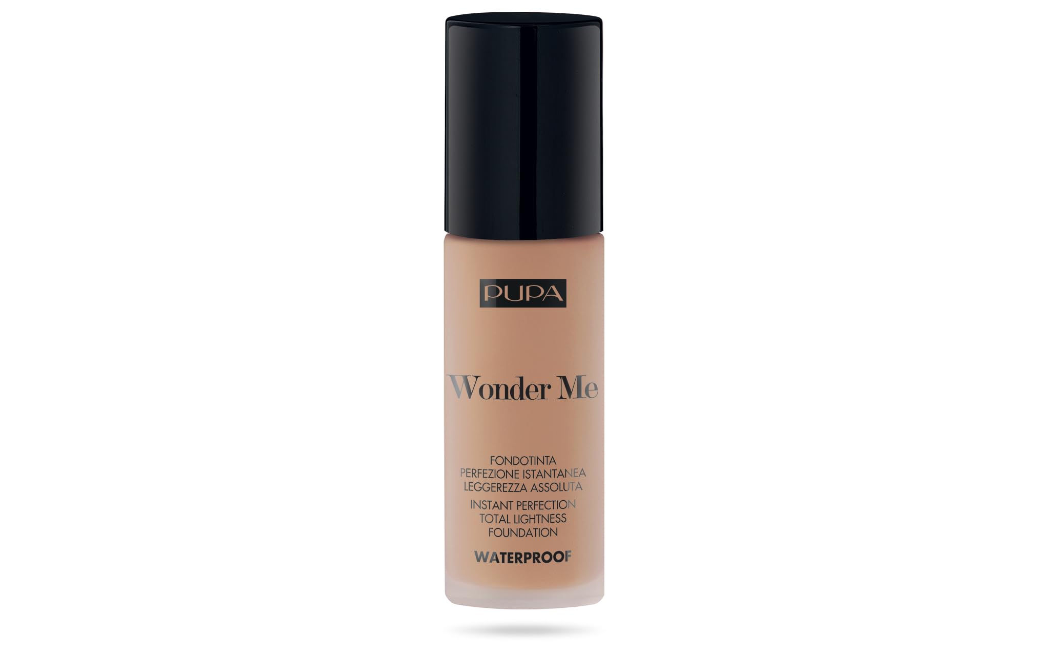 Pupa Fondotinta Fluido Waterproof Wonder Me (060 Biscuit Warm) - Fondotinta Perfezione istantanea e Leggerezza assoluta, lunga Durata, resiste all’Acqua e all’Umidità - Formato 30 ml