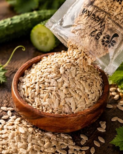 Image of 52Weeks Organic Cucumber Seeds | Raw Edible Seeds | Rich in Protein & Fiber | Healthy Snack & Cooking Ingredient | 100% Natural | 100g (Pack of 1)