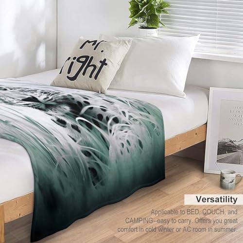 Couverture super douce motif léopard en flannel 180×200cm de qualité supérieure - 6
