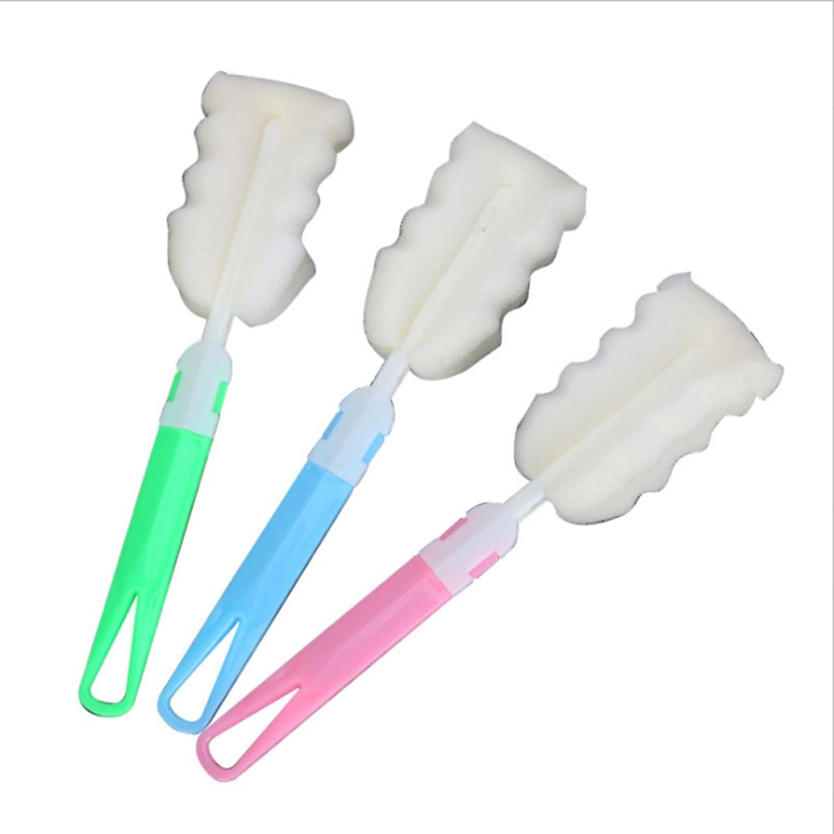 2pcs Sponge Bottle Cleaning Brush Soft Non-Scratch Brush Replacement Sponge for Efficient Washing of Bottles Nipples and Accessories for Everyday Use