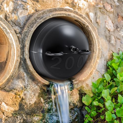 Image of Glooglitter 8 Inch Inflatable Pipe Plug Sewer Test Plug Rubber Plumbing Test Balloon Ball for Sewage Pipeline Inspection (with 39.37 Plastic Extension Hose)