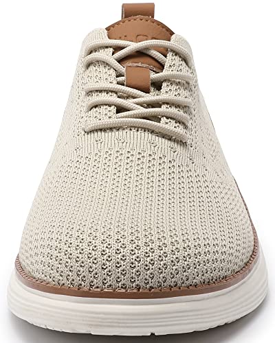 Image of VILOCY Men's Casual Dress Sneakers Lace-Up Oxfords Business Mesh Breathable Walking Shoes Tennis Comfortable