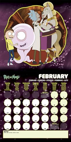 Pyramid International 16 Months Rick and Morty 2025 30x30 Square Calendar 150gsm, Colour, 30W x 60H cm - Image 4