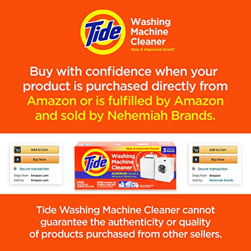 Washing Machine Cleaner by Tide, Washer Machine Cleaner Tablets for Front and Top Loader Machines, 5 Count (Pack of 1)