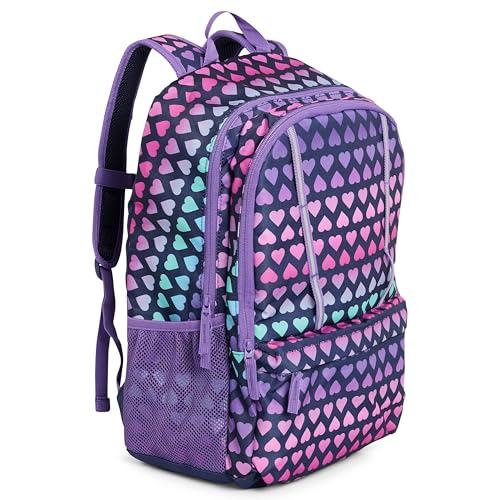 Image of Lands' End Unisex Kids Large ClassMate Lightweight Durable Elementary School Backpack, Rose Violet