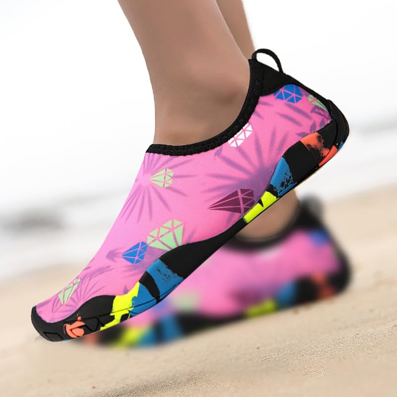 Water Shoes Barefoot Quick-Dry Aqua Yoga Socks Slip-on Swimming Shoes for Men Women Beach3