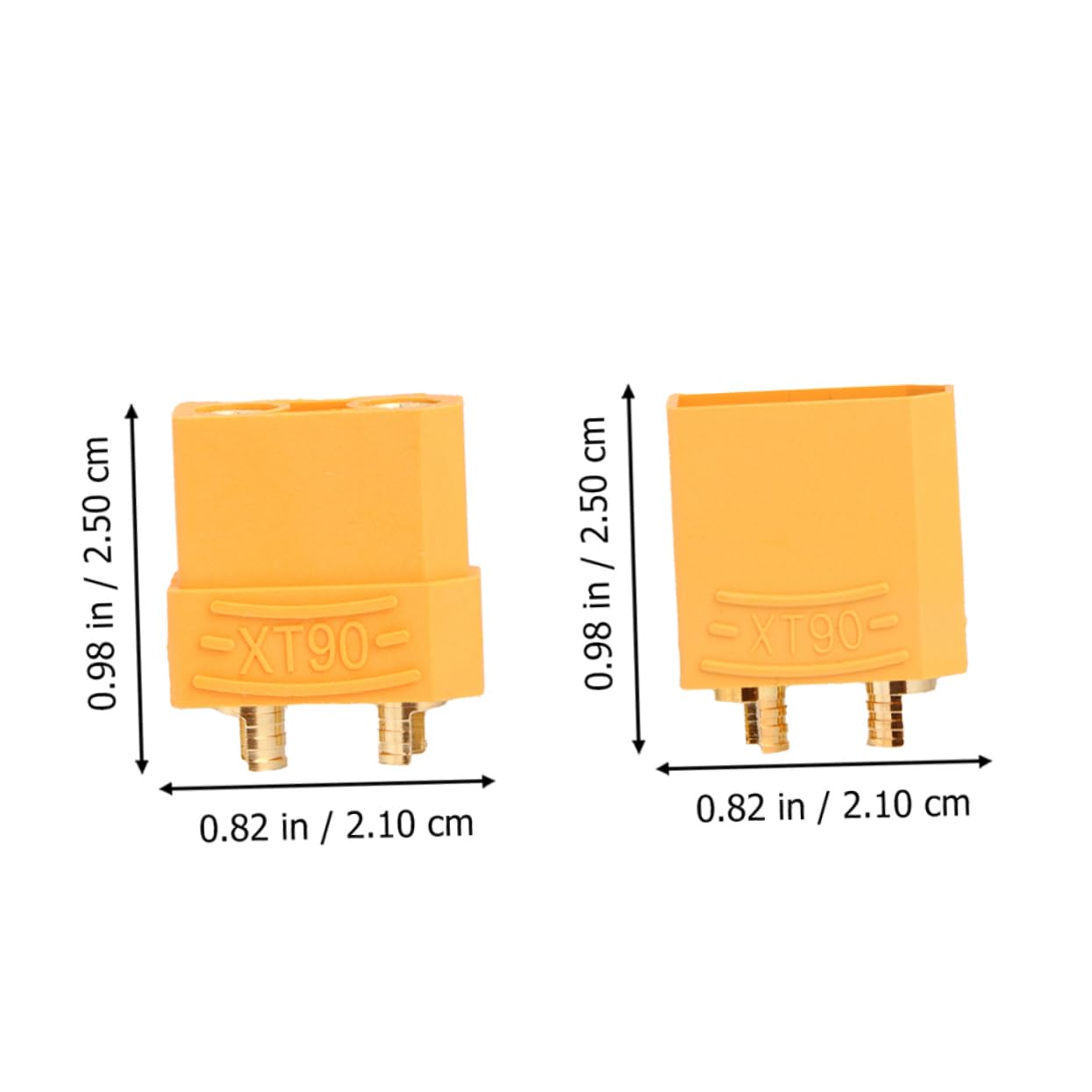 GLEAVI 24paires Connecteurs t Pour Batterie Rc Male Femelle Compatible Modèles Avion Quadcopter Voiture Et Bateau Et Anti-flamme