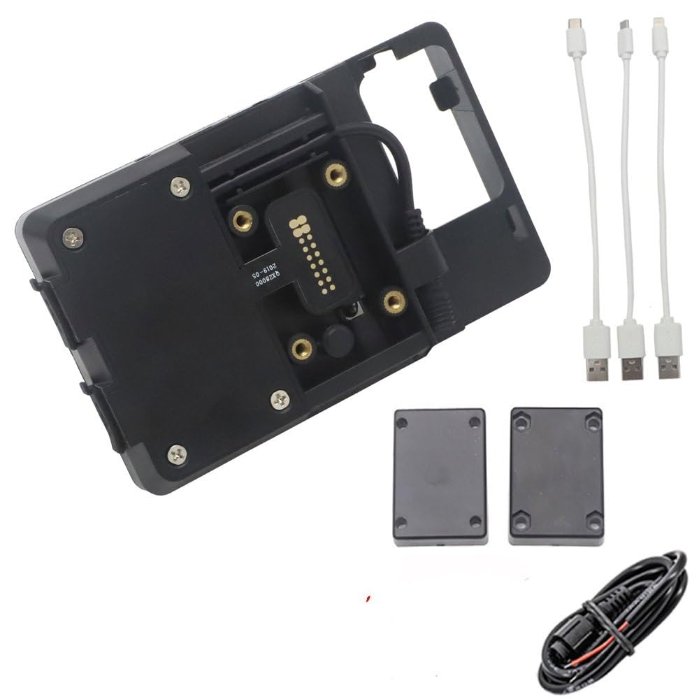 Support de navigation moto Guzzi V85TT avec chargeur intégré noir