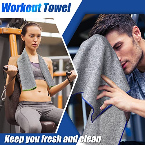 Microfiber Quick Dry Gym Towel 30 X 15.7 Inch Workout Towels Microfiber Gym Towel For Sweat Fitness Beach Camping Yoga Travel Sports Towels (10 Pcs) #TOP4