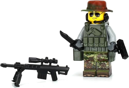 Battle Brick Minifigura coleccionable de 1.6 pulgadas de alto de las Fuerzas Especiales del Ejército de los Estados Unidos  Camuflaje impreso en