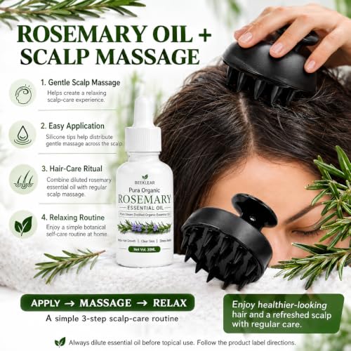 Beeklear Pura Organic Rosemary Essential Oil 30ml - Image 6