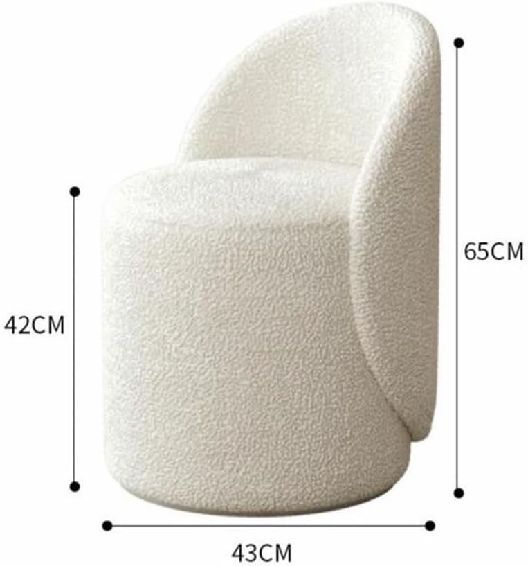 YIJOFU ドレッサーチェア スツール ドレッサー 椅子 ドレッシングチェア 360&deg;回転 快適 背もたれ 化粧 イス 鏡台用 メ