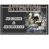 Je Monte la Garde personnalisée Malamute de l'alaska - pré percée et vis fournies. De 30 cm à 15 cm…
