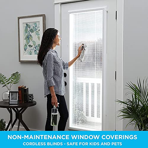 Odl Add On Blinds For Doors With Flush Frame - Outer Frame Measurement 25" X 66"- Home Improvement - Easy To Install, Use And Maintain - Innovative Window Shades Protected Behind Tempered Safety Glass #TOP6