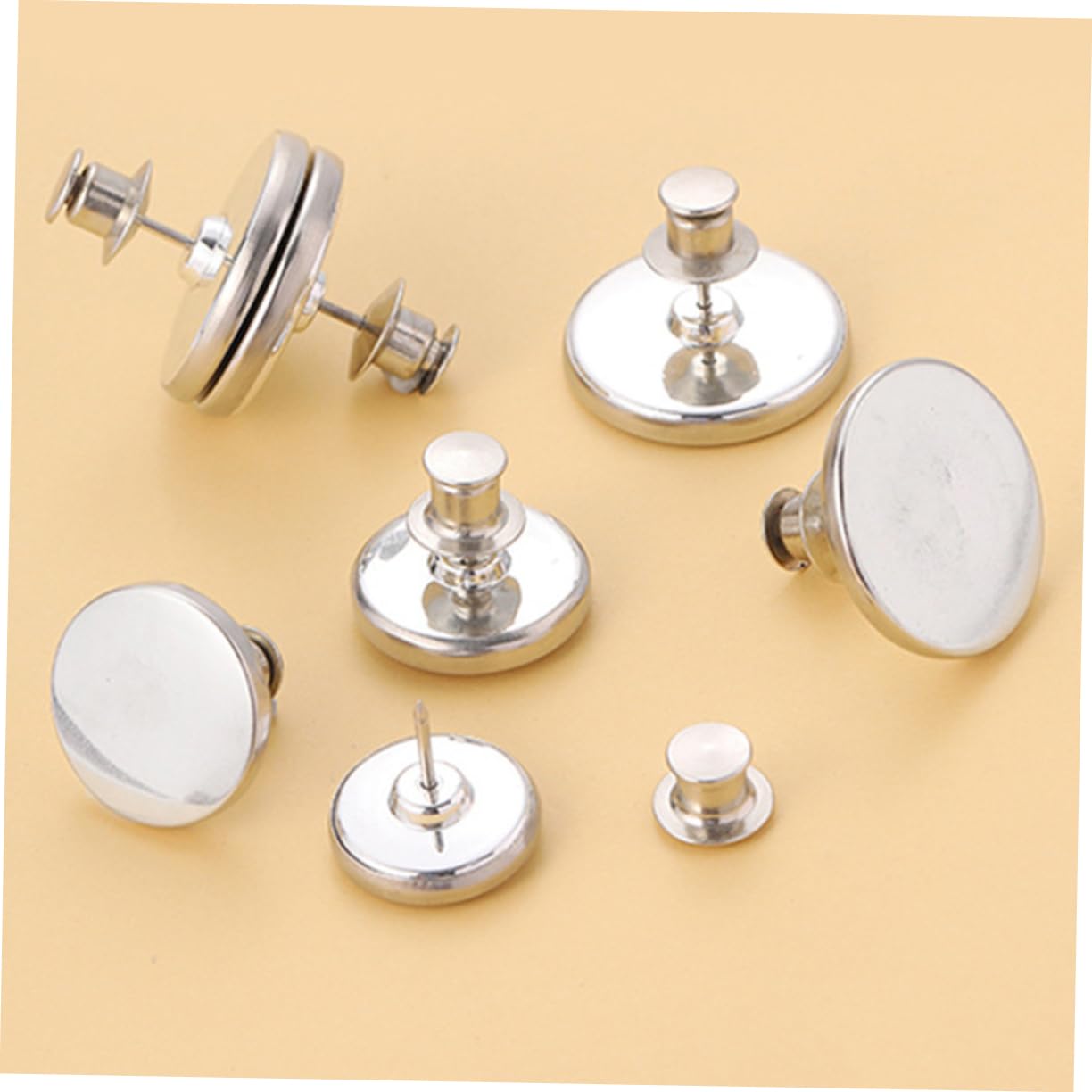Amosfun 24paia Fermatenda Magnetici Con Design Elegante Pulsanti Magnetici Per Tende Facile Da Installare Per Uso Casa e Ufficio Accessori Per Decorazione Finestra