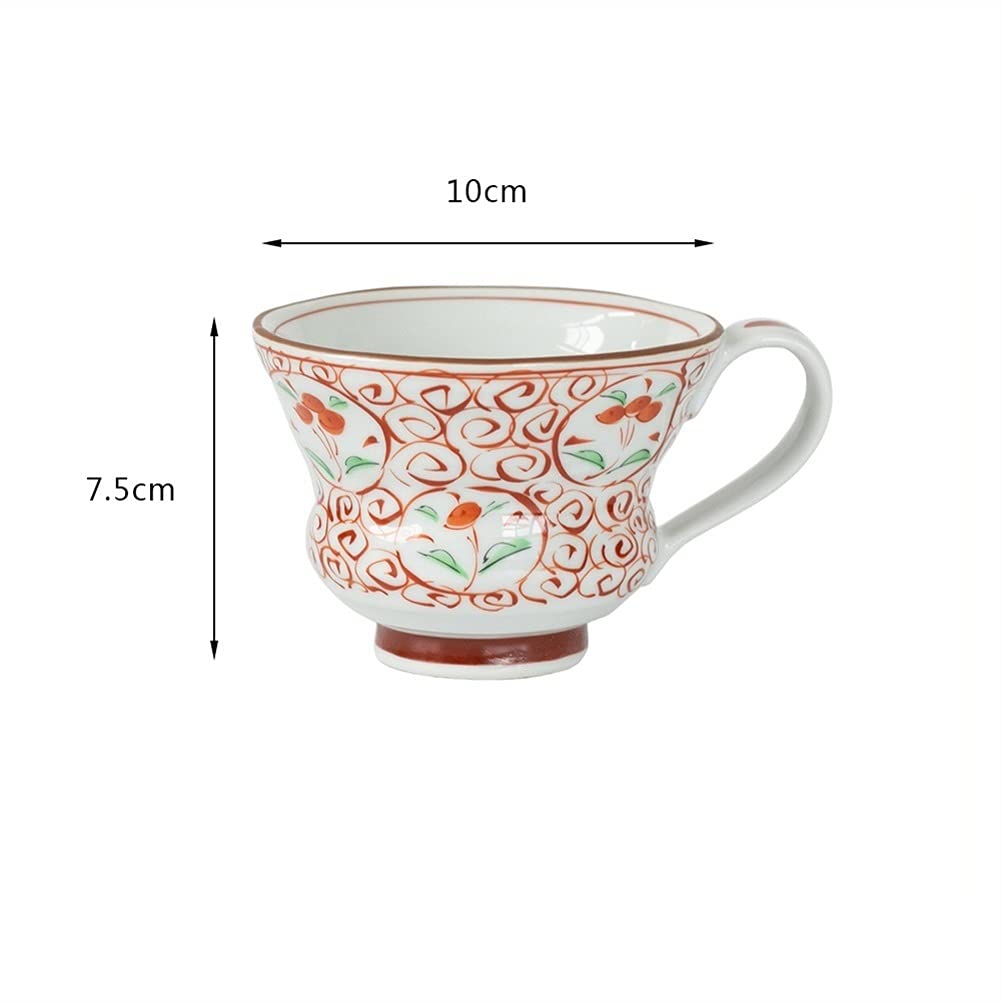 Amerykańskie ceramiczne filiżanki do kawy wielokrotnego użytku, popołudniowe kubki Cappuccino Latte kubki na mleko kubek śniadaniowy szklanki do napojów kubek