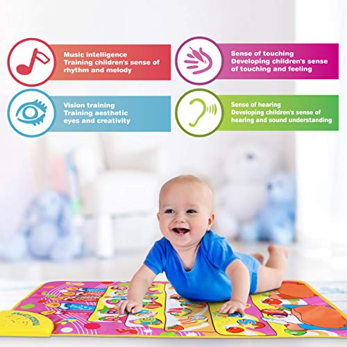 GIKPAL Alphabet Musical Toy Mat, “from A to Z” Learning Mat for Educational, Floor Play Mat with Quiz and Disc Modes for Babies and Toddlers - Thumbnail 5