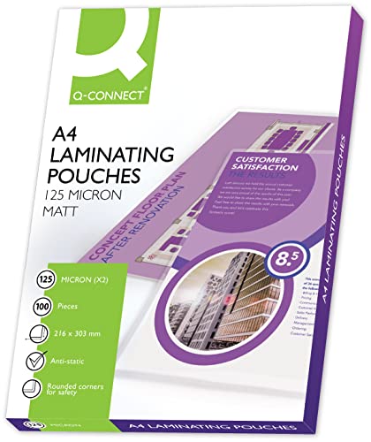 Pochette à plastifier A4 mate contre les reflets lumineux sur vos papiers