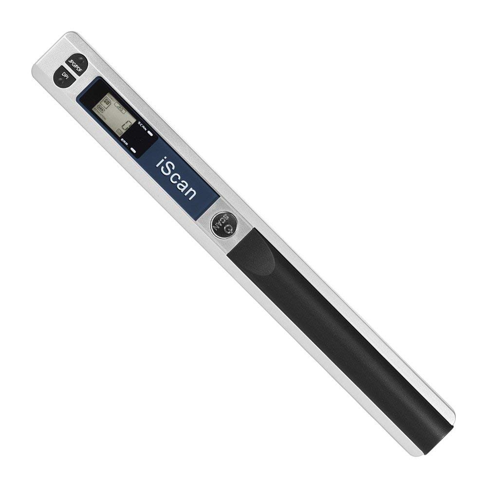 ECOiNVA para iScan Wand Escáner portátil de Documentos A4, 900DPI Escáner USB Escáner móvil Escáner móvil (Plata)