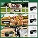 PIREKZUNT 2 Pack Chicken Duck Feeder, Poultry Feeders and Waterers, Hanging Goat Feeder, Livestock Feeding Container, Feed Trough and Waterer Bucket with Clips(Black)