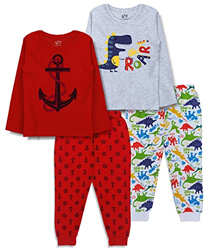 Image of minicult Baby Boy's & Baby Girl's Cotton Printed Top and Pyjama Set Pack of 2