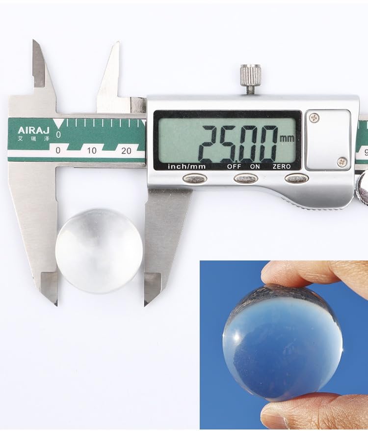 1 inch Solid Clear Acrylic Balls +/-0.005