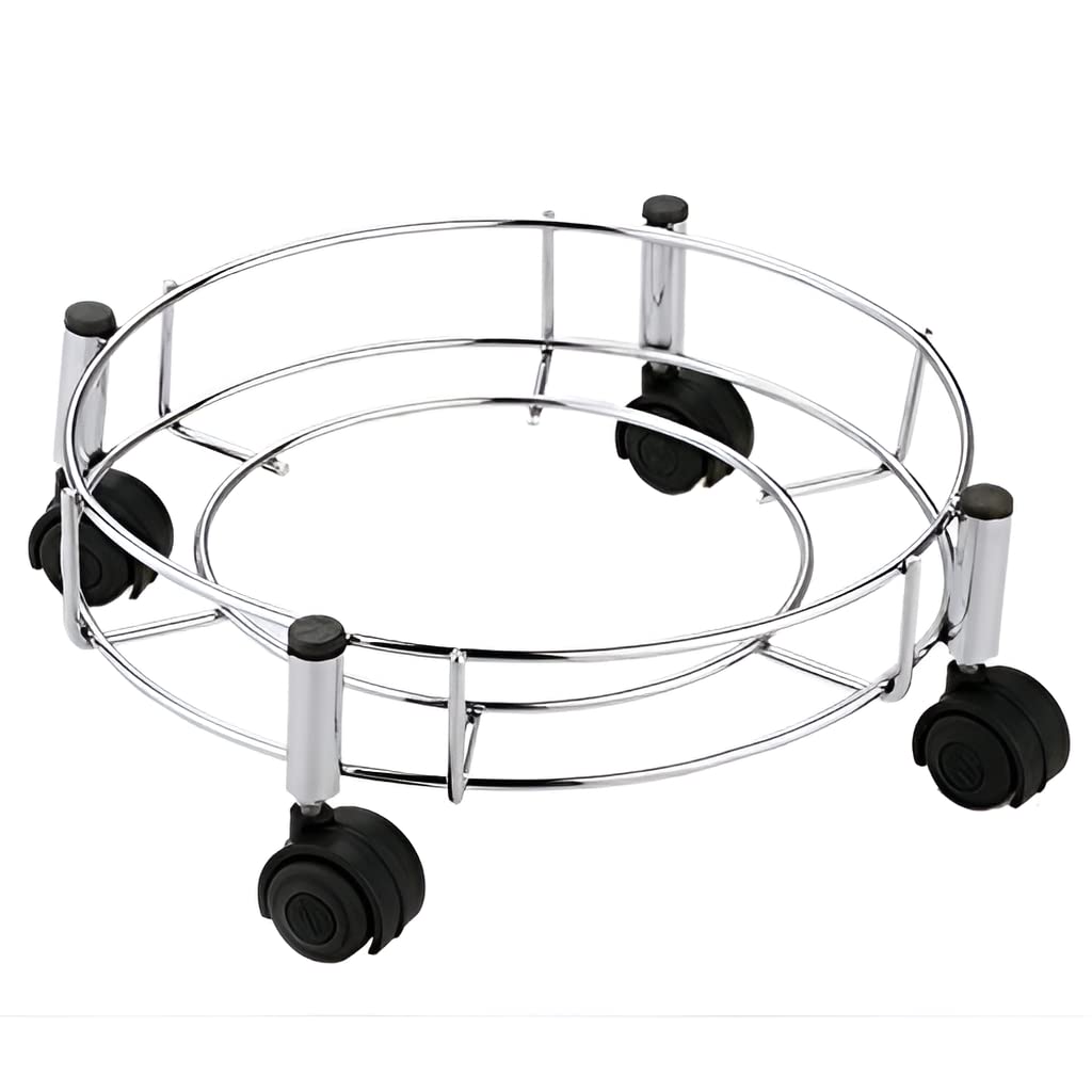 Plantex Stainless Steel Cylinder Trolley with Wheels/Easy to Move/LPG Cylinder Trolley (B07HG749ZV) Amazon Price History, Amazon Price Tracker