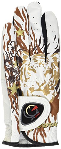 easyglove California_Lion Men's Golf Glove (White), Small, Worn on Left Hand