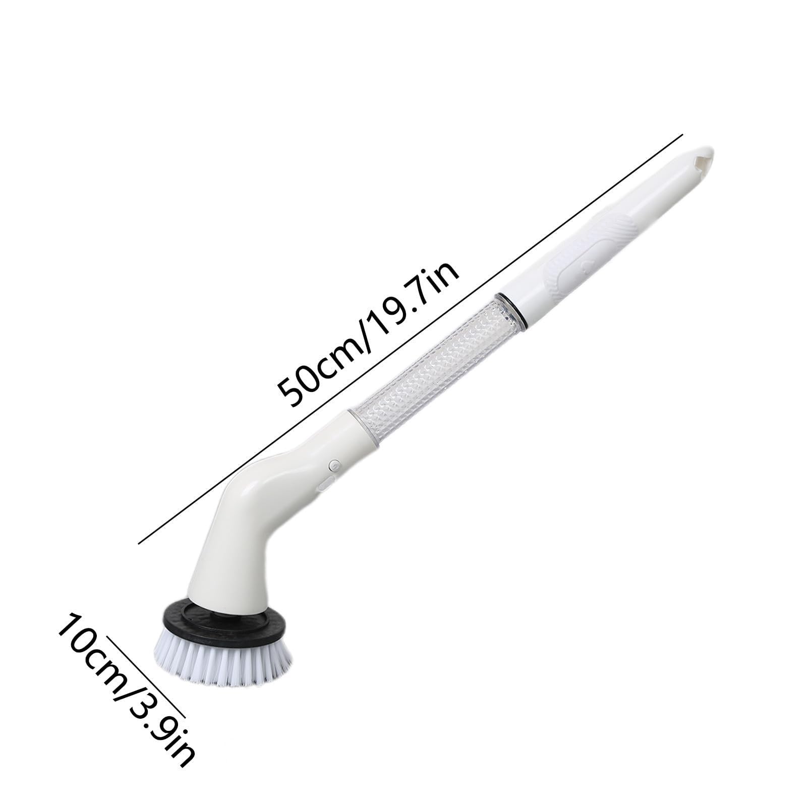 Fregadores Eléctricos Giratorios De Alta Velocidad, Cepillo De Limpieza Inalámbrico 490 RPM, 5 Cabezales De Cepillo Reemplazables, Mango De Extensión Ajustable, Fregador De Ducha Eléctrico For Baño, C