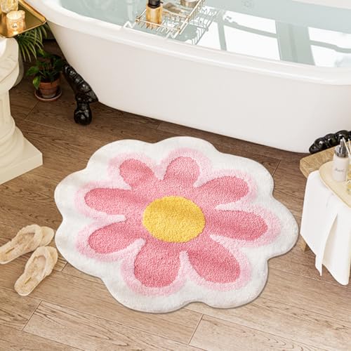 Tutamaz Teppich, Badezimmerteppich Blumen Teppich Badezimmerteppich...