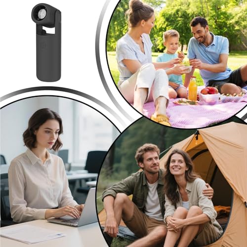 Ventilador personal recargable con USB y pantalla digital para verano 5