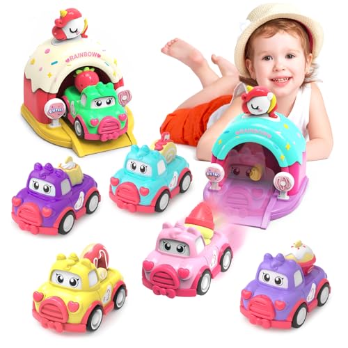 seveclotree Juguetes Niñas 1 2 3 Años,Set de Coches Juguete para Bebé,Regalos Originales Bebes 1 Año,Regalos Niña 1 2 3 Años