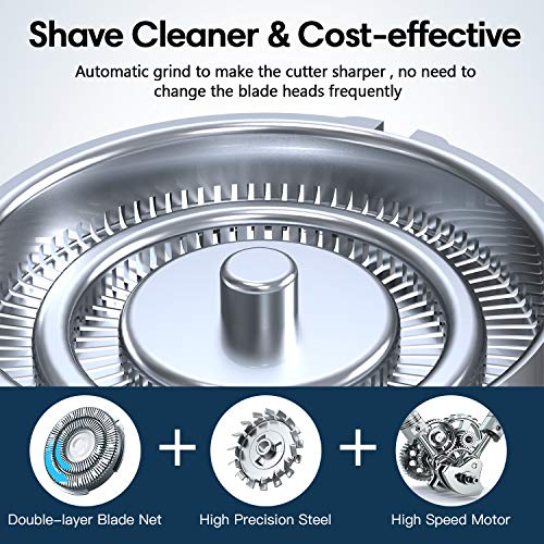 Head Shavers For Bald Men, 5-In-1 Electric Razor For Men, Wet & Dry Rotary Men Shavers, Cordless, Waterproof, Usb Rechargeable Men Grooming Kit With Nose Hair Trimmer #TOP1