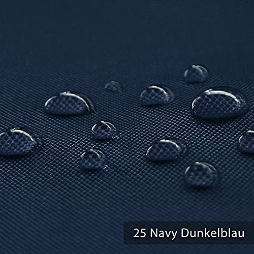 novely® OXFORD BIG 600D - Wasserfester Outdoorstoff - Robuster Polsterstoff - Wasserdichter Möbelstoff - Waterproof Meterware 1 lfm | Farbe: 25 Navy Dunkelblau