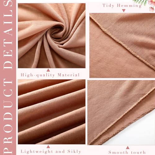 6 Pack Hijab Scarves for Women Muslim Head Wraps Jersey Hijab Soft Long Scarf Wrap for Muslim Cotton Shawl3