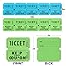 MAQIHAN 800PCS Double Roll Raffle Tickets 50/50 Raffle Tickets Perforated Line Consecutive Numbers Tearable Writable Suitable for Raffles, Events, Carnivals, Entry, Lottery, Prizes