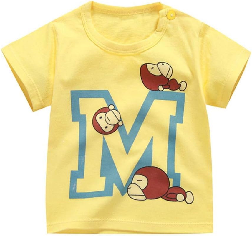Fashion Boys t-Shirt Children's t-Shirts Autumn Cartoon Kids Shirts for Boys Baby Clothes Blouse M Print Thin tees