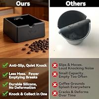 brikinte Silicone Espresso Knock Box, Quiet & Non-Slip, Coffee Puck Container for All Espresso Machines, Protects Portafilter & Countertop – Ansicht 4