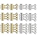 Produktbild TOOGOO 12 StüCk Gibt Gre Ketten Slide Magnetic Rohrverriegelungs Umklammert Gold-Und-Silber üBerzogenen Haken Steckverbinder für Layered Armband-Schmuckhandwerk Halskette Spacer Haken