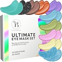 Augenpads Gegen Augenringe (30 Paare), Eye Pads Mixbox, Eye Patches zur Augenringe Entfernen, Under Eye Patches für zur Hydratation, Augenpads gegen Tränensäcke, Eye Mask, Augenringe Pads