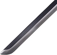 Vista 5 de Espada japonesa de anime Sasuke, espada samurái para cosplay, acero al carbono real, no afilada, Katana negra