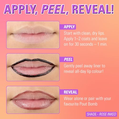 Image of Revolution Lip Shift Ink Peel Off Lipliner Stain - Nude Talk| Long-Lasting Tattoo-Effect Lip Liner with Matte Finish