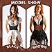 Maeaccx Faux Leather Underbust Corset Belt Fashion Brown Body Waist Belts for Women