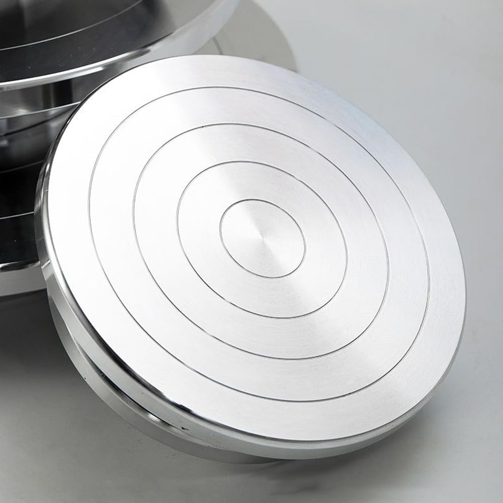 KAILIKETIY 7.87 Inch Aluminum Alloy Turntable Rotation Base with Ball Bearings Non-Slip Pottery Sculpting Wheel for Crafting and Ceramic Projects