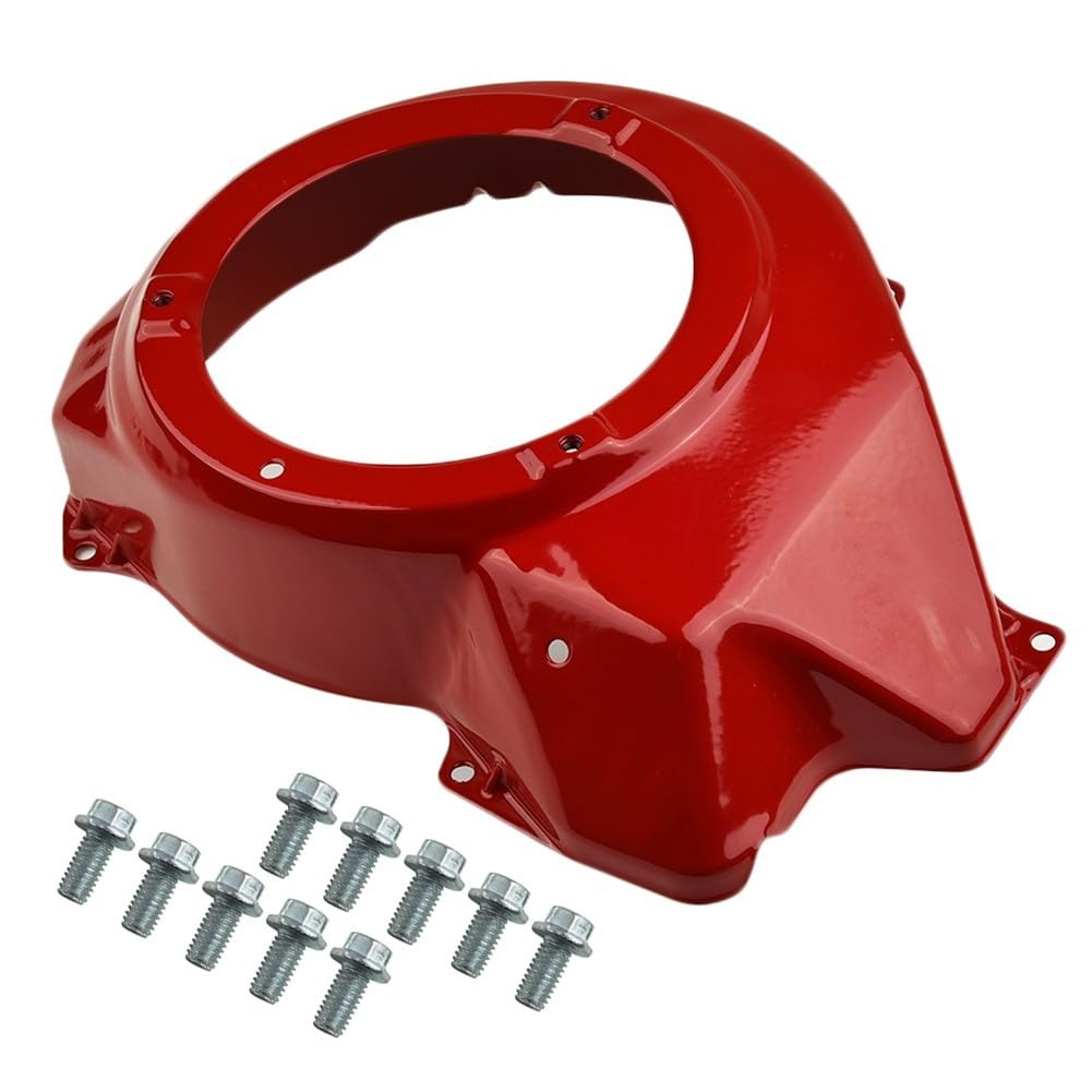 SPORTARC Copertura di avviamento a rinculo, copertura ventola, protezione motore per Honda GX240 GX270 8HP 9HP, alloggiamento rosso con 5 bulloni, pezzo di ricambio