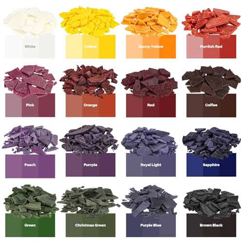MAQIHAN 16‑Color Soy Candle Wax Dye