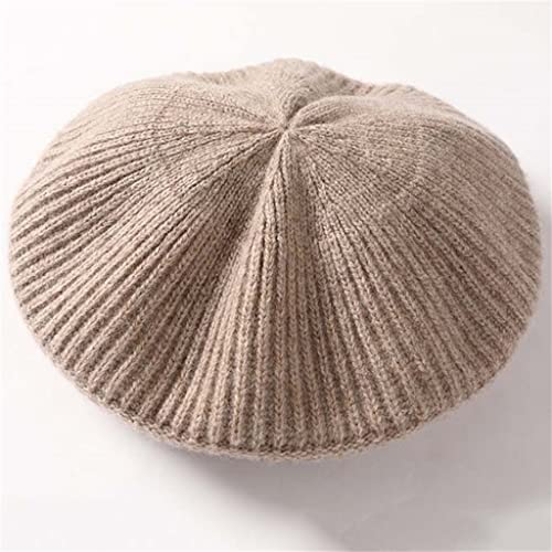 N/A Ski Travel Hat Knitted Hat Beret Casual All-Match Women's Hat Comfortable Warm Retro Hat (Color : A, Size : One Size) #TOP11
