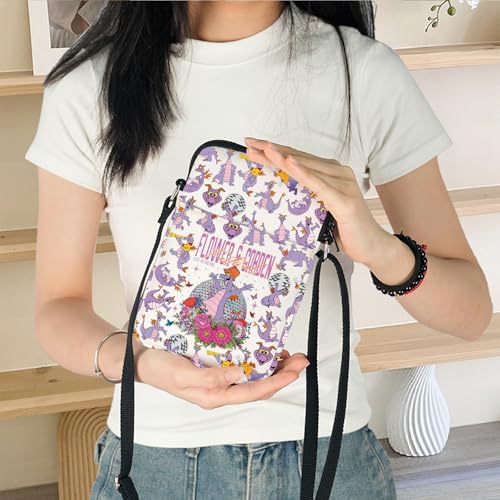 KEYCHIN Purple Dragon Crossbody Bag Purple Dragon Gifts Flower＆Garden Festival Shoulder Bag Dragon Merch4